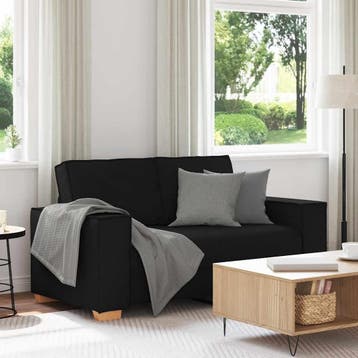 2-zitsbank Zwart -30% korting! Retour deal. (tweezitbank), Verzenden