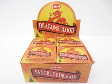 HEM Dragons Blood Wierook Kegels / Cones - Voordeelbox (..., Ophalen of Verzenden