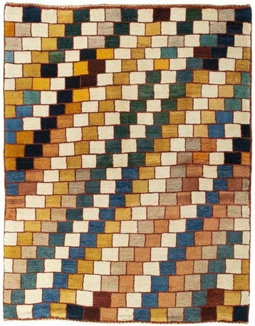Handgeknoopt designer tapijt Gabbeh - Vloerkleed - 200 cm -