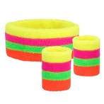 Gekleurde Zweetbandjes Neon 3st, Hobby en Vrije tijd, Verzenden, Nieuw