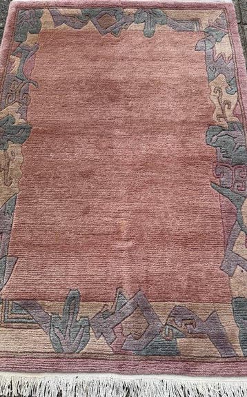 Nepal modern tapijt - gereinigd - handgeknoopt - wol -, Nieuw