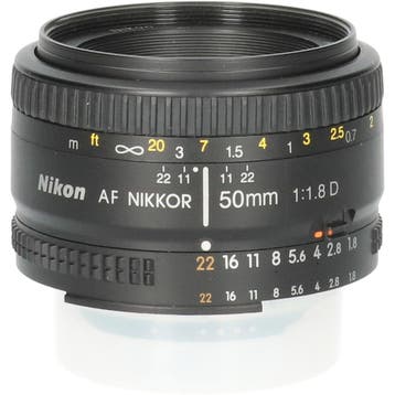 Tweedehands Nikon AF 50mm f/1.8D CM7810, Ophalen of Verzenden, Gebruikt, Overige typen