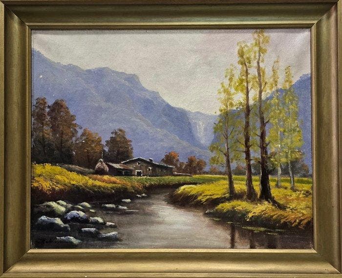 Josep Maria Padrosa (1945) - NO RESERVE - Armonía rural, Antiek en Kunst, Kunst | Schilderijen | Klassiek