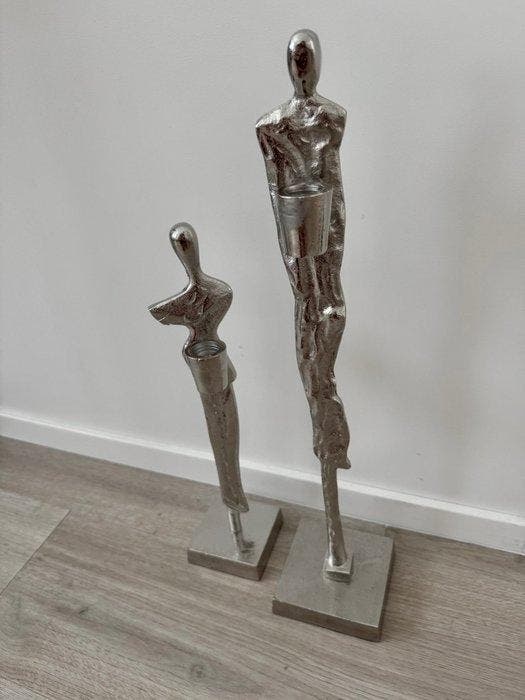 Beeld, Brutalist style - Human - Candlestick - 47 cm -, Antiquités & Art, Art | Objets design