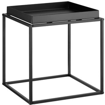 Bijzettafel Cambridge 40x40x44cm - zwart, Huis en Inrichting, Tafels | Bijzettafels, Verzenden, Nieuw