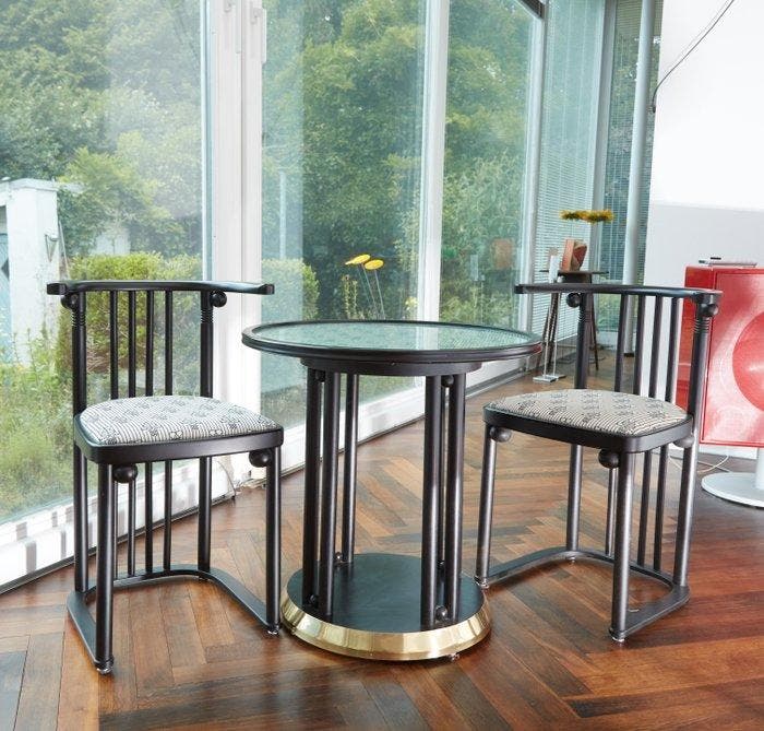 Wittmann Austria - Josef Hoffmann - Zitgroep (3) - Beuken -, Antiek en Kunst, Antiek | Meubels | Stoelen en Sofa's