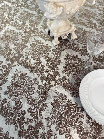 San Leucio top quality - Luxueus damast zijde tafelkleed in