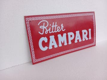 Campari Bitter-uithangbord - Campari - Reclamebord - Staal
