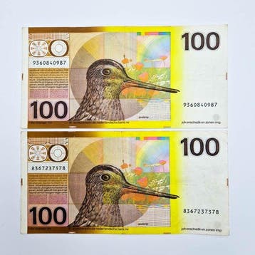 Pays-Bas. - 2 x 100 Gulden - 1977 - PL104 (Sans prix de