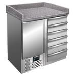 Pizzawerkbank | 109L | 1 Deur (1/1 GN) + 6 Deegladen, Verzenden, Nieuw in verpakking