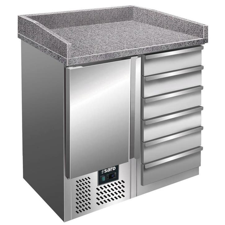 Pizzawerkbank | 109L | 1 Deur (1/1 GN) + 6 Deegladen, Zakelijke goederen, Horeca | Keukenapparatuur, Nieuw in verpakking, Verzenden