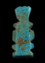 Égypte ancienne, période tardive Faience Bes Amulet