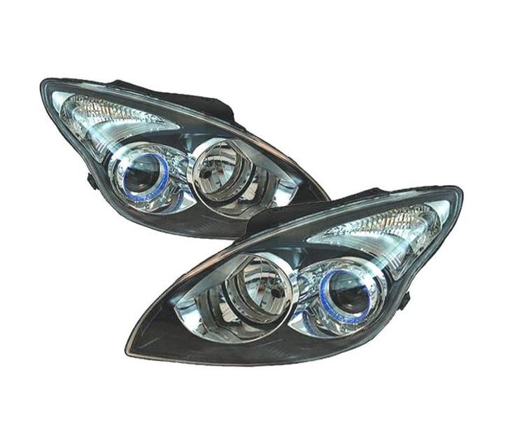 Phares Pour Hyundai I30 07-12 Fond Noir, Autos : Pièces & Accessoires, Éclairage, Envoi