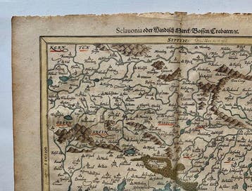 Kroatië - Slavonië, Bosnië; Sebastian Münster - Sclauonia