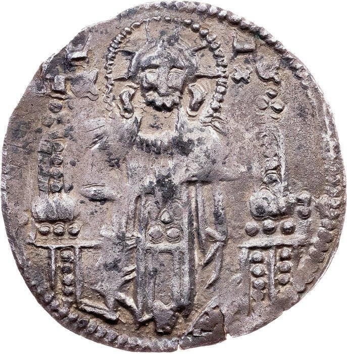 . Servië King Stefan Uros II. Milutin. Dinar 1282-1321, Postzegels en Munten, Munten | Europa | Niet-Euromunten