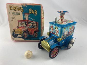 KO Toys Japan - Blikken speelgoedauto - Circus Car with