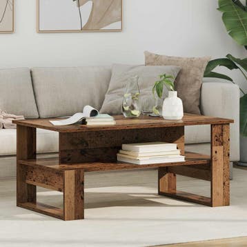 vidaXL Salontafel Oudhout 90 x 50 x 40 cm Bewerkt hout, Verzenden