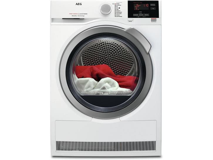 AEG T7DB83GS - Warmtepompdroger - 8 kg - 66 dB, Elektronische apparatuur, Droogkasten, Zo goed als nieuw, Verzenden