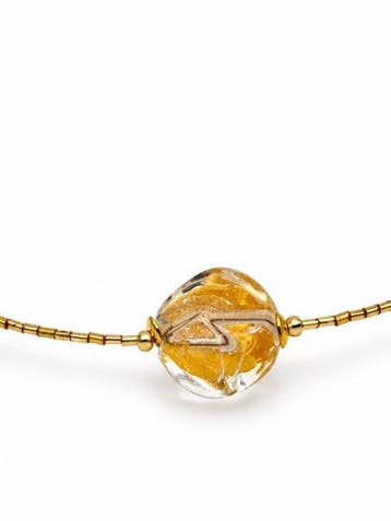 24 carats - verre de Murano, Or jaune - Collier - verre de