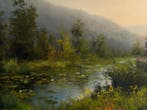 Emre Kinali - Mountain Pond, Antiek en Kunst, Kunst | Schilderijen | Modern