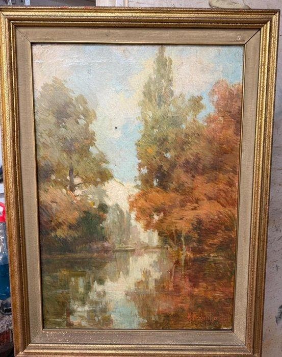 Nicola Arduino (1887-1974) - Parco dAgliè (Autunno), Antiquités & Art, Art | Peinture | Classique