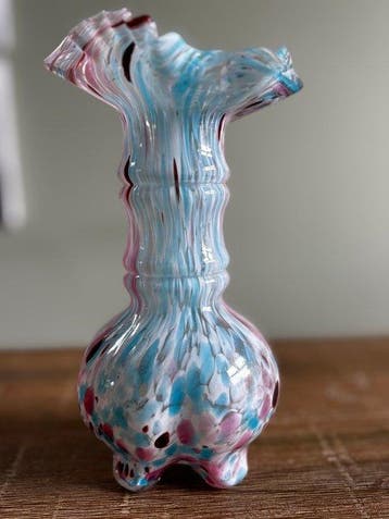 François-Théodore Legras - Vase - Verre - Série Clichy