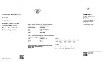 Bague - 18 carats Or blanc - 1.46ct. tw. Diamant (Naturelle), Nieuw
