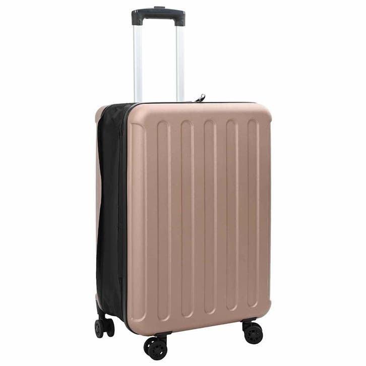 vidaXL Koffer met slot Roségoud 43 x 27 x 66 cm ABS, Handtassen en Accessoires, Koffers, Nieuw, Verzenden