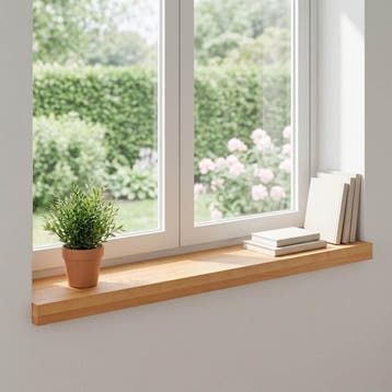 vidaXL Raamprofielen 2 st Lichtbruin 100 x 20 x 2 cm, Verzenden