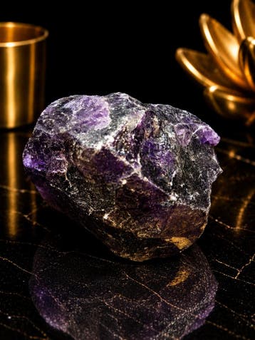 Natural Rough Amethyst Crystal – 86 g – 5 cm - deep purple, Bijoux, Sacs & Beauté, Accessoires Autre, Verzenden