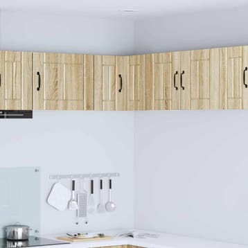 vidaXL Wandhoekkast LUCCA Sonoma Eiken 57 x 57 x 40 cm, Huis en Inrichting, Verzenden, Nieuw