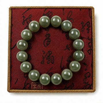 NGTC-gecertificeerde Hetian groene nefrietjade-armband (12