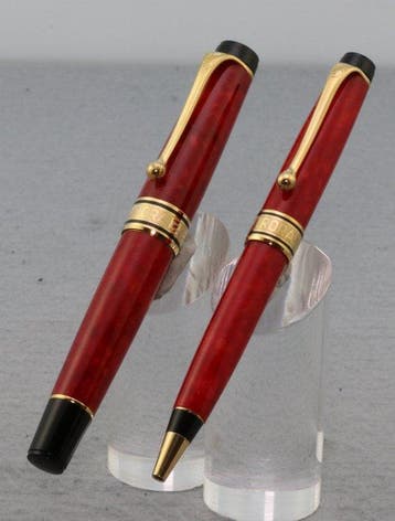 Aurora - Parure FP BP 75° Anniversario red - Stylo à plume, Verzamelen, Nieuw