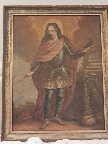 Europese school (XVIII) - Il santo in guerra, Antiek en Kunst