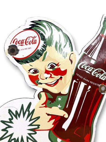 Coca-Cola - Emaille plaat - Emaille, Antiek en Kunst