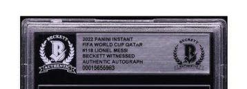 2022 Panini Instant World Cup Lionel Messi #118 HAND SIGNED, Nieuw