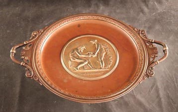 Ferdinand Levillian (1837 - 1905) - Tazza - Brons, Antiek en Kunst