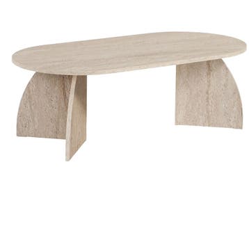 Evila Salontafel - Beige - Nieuw/Ongebruikt - Melamine -, Verzenden, Nieuw, 100 tot 150 cm, Scandinavisch