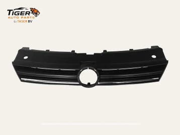 VW Polo 6 voorgrille zwart/chroom 2010-2017, Nieuw, Voor, Volkswagen