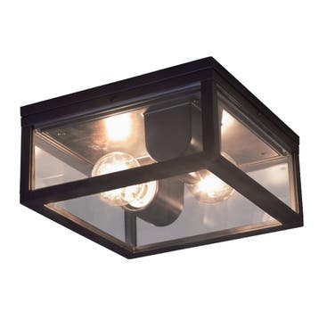 Strak & modern Timothy Plafondlamp Zwart Buitenverlichting, Verzenden
