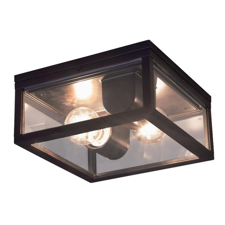 Strak & modern Timothy Plafondlamp Zwart Buitenverlichting, Tuin en Terras, Buitenverlichting, Verzenden