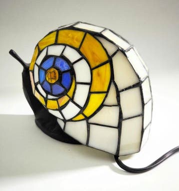 Tafellamp - Metaal, Kristal - Art Nouveau-stijl, Antiquités & Art