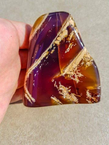 Amber - Barnsteen - HQ Freeform Blauwe Barnsteen - 7 cm -