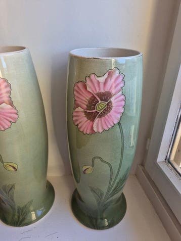 Fives-Lille - Gustave De Bruyn (1838-1916) - Vase (2) -, Antiek en Kunst