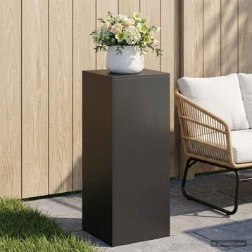 vidaXL Plantenstand Zwart 40 x 40 x 100 cm Staal, Verzenden