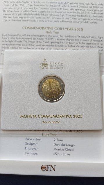 Vaticaan. 2 Euro 2025 Anno Santo (Zonder minimumprijs)
