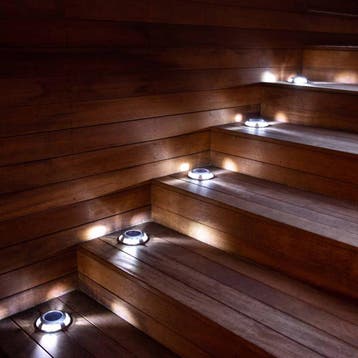 Buitenverlichting zonne-energie Set 3 Stuks Solar Decklight, Verzenden, Nieuw