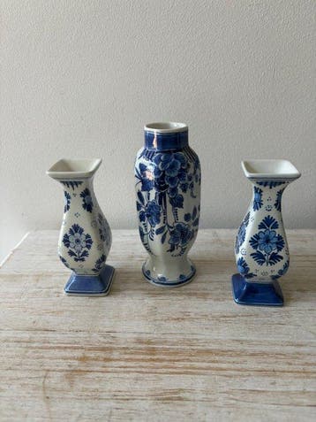 De Porceleyne Fles, Delft - Vase (3) - Céramique - Vase