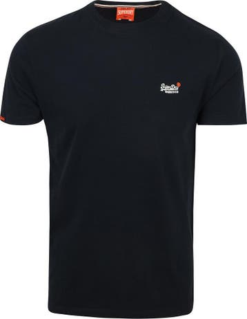 Superdry Essential T-Shirt Navy maat Maat 52/54 (L) Heren, Verzenden