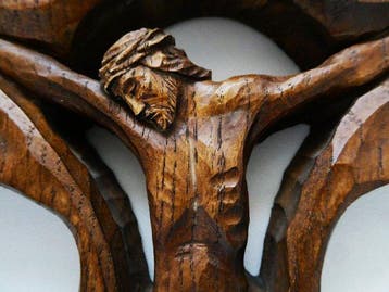 Kruis (9) - Glas-in-lood - Diverse jaren - Crucifix, Antiek en Kunst